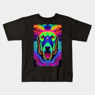 Psychedelic Pop art - DOG Kids T-Shirt